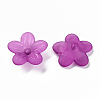 Frosted Acrylic Bead Caps MACR-S371-08A-743-2