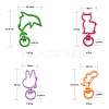 40Pcs 4 Style Spray Painted Eco-Friendly Alloy Swivel Snap Hooks Clasps FIND-LS0001-51-3