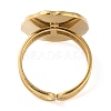 304 Stainless Steel Open Cuff Ring Components X-STAS-Q308-05G-3