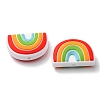 6Pcs Food Grade Eco-Friendly Silicone Focal Beads SIL-YW0001-04F-2