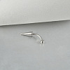 Cone 304 Stainless Steel Eyebrow Curved Barbell Rings with Spikes End WG9938B-07-1