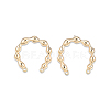 Brass Stud Earring Findings KK-N232-485-2