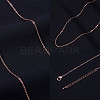  Brass Cable Chain Necklaces Making MAK-NB0001-03-4