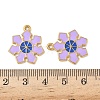 304 Stainless Steel Enamel Pendants STAS-L300-012G-44-3