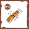 50Pcs 1-Hole Wood Buttons BUTT-UN0001-27B-3