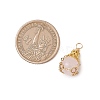 Natural Rose Quartz Pendants PALLOY-JF03396-01-2