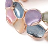 Coloful Alloy Enamel Links Stretch Bangles BJEW-B100-06-3