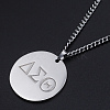 Unisex 201 Stainless Steel Curb Chains Pendant Necklaces NJEW-T011-JN762-45-1-1