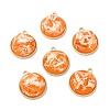 Resin Shell Pendants RESI-D054-02LG-04-1