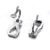 Non-Tarnish 304 Stainless Steel Clip-on Earring Findings X-STAS-O110-21P-2