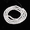 Electroplate Glass Beads Strands EGLA-A034-P1mm-B33-3