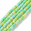 Handmade Polymer Clay Beads Strands CLAY-R089-3mm-011-1