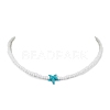 Synthetic Turquoise Necklaces NJEW-JN04773-02-1