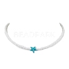 Synthetic Turquoise Necklaces NJEW-JN04773-02-1