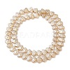 Transparent Electroplate Glass Beads Strands EGLA-F158-PL01-A-2