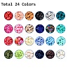24 Colors Handmade Polymer Clay Beads CLAY-X0011-03C-2