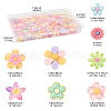 100Pcs 8 Styles Translucent & Opaque Resin Cabochons RESI-FS0002-32-4