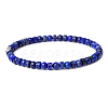Natural Lapis Lazuli Beads Stretch Bracelets for Women Men PW-WG6A9BA-13-1