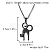 Halloween 304 Stainless Steel Laser Cut Pendant Necklaces FS-WG247A7-13-1