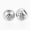 Tarnish Resistant 201 Stainless Steel Waffle Beads X-STAS-G154-37-4mm-2
