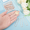 CHGCRAFT 20Pcs Alloy Open Back Bezel Big Pendants FIND-CA0008-87RG-3