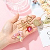 Alloy & Resin Pendant Decorations HJEW-YW00401-01-5