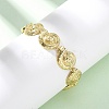 Brass Link Bracelets for Women BJEW-H209-01C-G-1