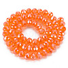 Electroplate Glass Beads Strands X-EGLA-A034-T8mm-A23-2