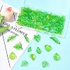 80Pcs 8 Styles Transparent Acrylic Pendants OACR-FS0002-34-8