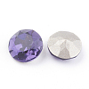 Pointed Back & Back Plated K9 Glass Rhinestone Cabochons RGLA-J012-10mm-277-3