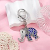 Alloy Rhinestone Keychain KEYC-YW00178-02-1