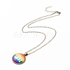 Rainbow Pride Necklace NJEW-F290-01E-2