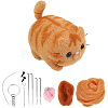 2 Sets Cat Needle Felting Kit DIY-SC0030-17A-1