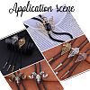 6Pcs 2 Style Iron Bolo Tie Slide Clasp IFIN-GF0001-25AB-6
