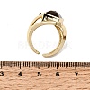 Brass Micro Pave Cubic Zirconia Cuff Rings for Women GG-CBA7610-11G-01-5