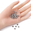 Tibetan Style Alloy Spacer Beads TIBEB-YW0001-07-4