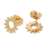 304 Stainless Steel Stud Earrings EJEW-I311-05B-G-2