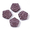 Handmade Polymer Clay Rhinestone Beads RB-T017-06D-1