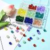 180Pcs 9 Colors Spray Painted Crackle Glass Beads Set CCG-FS0001-03-8