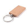Natural Wood Keychain LS-HJEW-P008-02-2