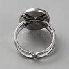 304 Stainless Steel Cuff Ring Findings FIND-WH0148-125H-P-2