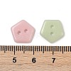 2-Hole Glass Buttons PORC-R010-03-3