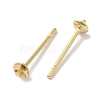 Brass Studs Earrings Finding KK-K383-01A-G-2