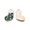 Christmas Alloy Enamel Pendants ENAM-Q442-63A-3