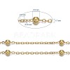Brass Flat Oval Cable Chains CHC018Y-G-6