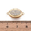 Brass Micro Pave Clear Cubic Zirconia Box Clasps KK-Q074-06G-4