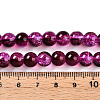 Transparent Crackle Glass Bead Strands X1-GLAA-T025-8mm-02F-4