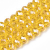 Electroplate Glass Beads Strands EGLA-A034-T8mm-A04-1