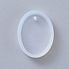 Oval Shape DIY Silicone Pendant Molds AJEW-P038-01-3