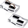 Acrylic with Flannelette Ring Displays RDIS-WH0006-04-1